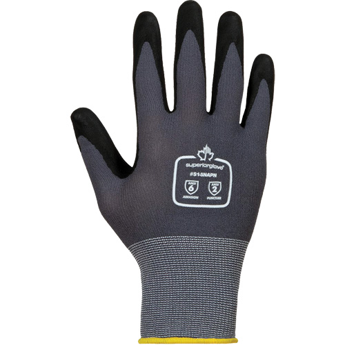 Dexterity&reg; High-Abrasion Gloves, 2X-Small/5, Foam Nitrile Coating, 15 Gauge, Nylon/Cotton Shell Pathway Supply LP