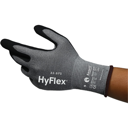 Gants anti-coupures HyFlex 11-571, Taille 5, Calibre 15, Rev&ecirc;tement Nitrile, Enveloppe en Nylon/PEHP/Spandex, ASTM ANSI niveau A4/EN 388 niveau D Pathway Supply LP