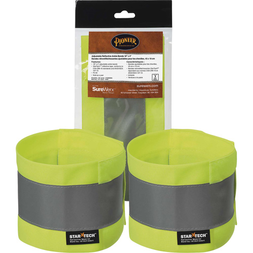 143A Bandes de cheville ajustables haute visibilit&eacute; Pathway Supply LP