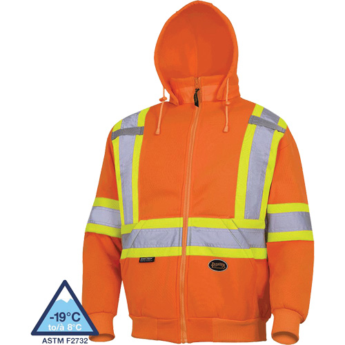 6924 Hoodie, Small, High Visibility Orange Pathway Supply LP