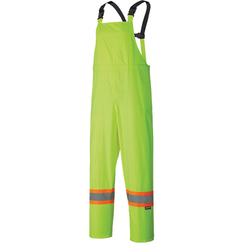 5599 Lightweight Waterproof Rain Suit, Polyester/PVC, X-Small, High Visibility Lime-Yellow Pathway Supply LP