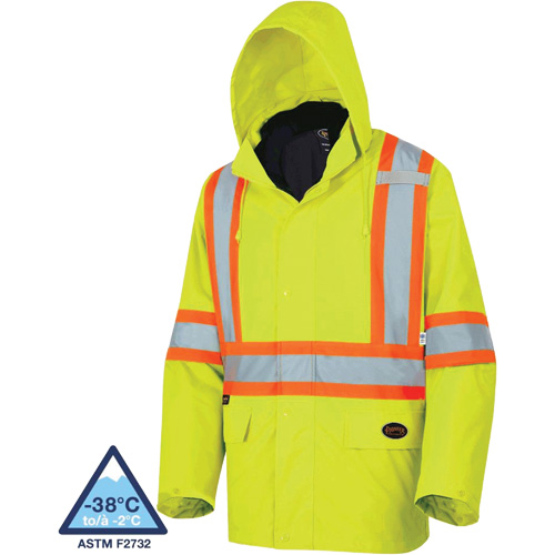 5633 The Rock 3-in-1 Parka, High Visibility Lime-Yellow, X-Small Pathway Supply LP