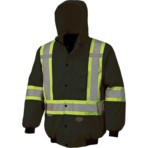 5026 Waterproof 7-in-1 Bomber Jacket, Polyester, Black, X-Small Pathway Supply LP