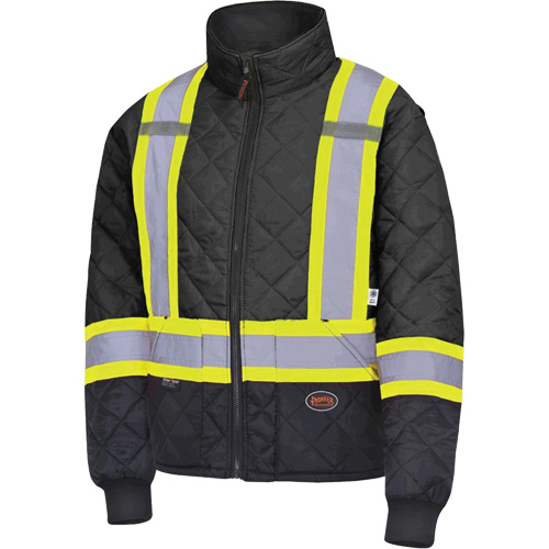 5017 Quilted Freezer Jacket, Polyester, Black, X-Small Pathway Supply LP