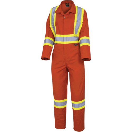 5514W Women's Safety Coveralls, X-Small, High Visibility Orange Pathway Supply LP