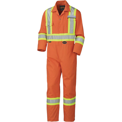5513 Industrial Wash Coveralls, 36, High Visibility Orange Pathway Supply LP