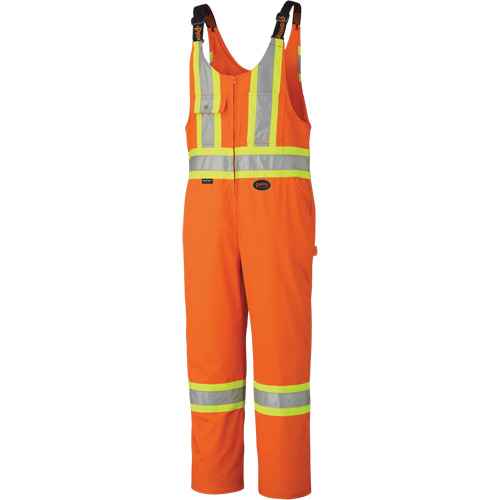 6617Z Safety Overalls with Leg Zippers, Poly-Cotton, 36, High Visibility Orange Pathway Supply LP