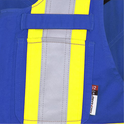 7714 FR-Tech&reg; Flame-Resistant Overalls, Small, Royal Blue Pathway Supply LP