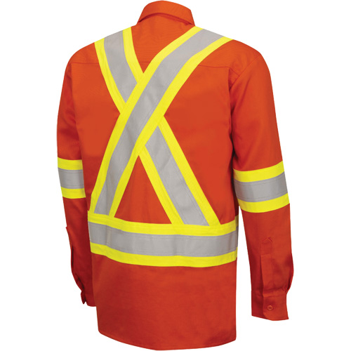 7743 Chemise de s&eacute;curit&eacute; ignifug&eacute;e FR-Tech, Petit, Orange haute visibilit&eacute; Pathway Supply LP