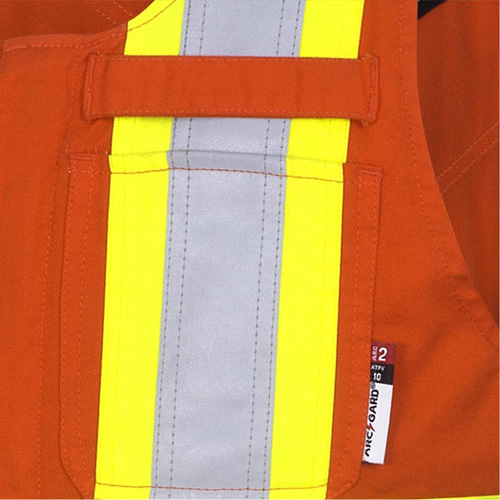 7712 FR-Tech&reg; Flame-Resistant Overalls, Small, High Visibility Orange Pathway Supply LP