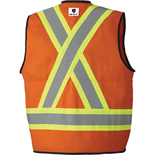 7732 Veste d'arpenteur ignifuge et r&eacute;sistant aux arcs &eacute;lectriques FR-Tech, Petit, Orange haute visibilit&eacute;, 9,7 cal/cm² Pathway Supply LP
