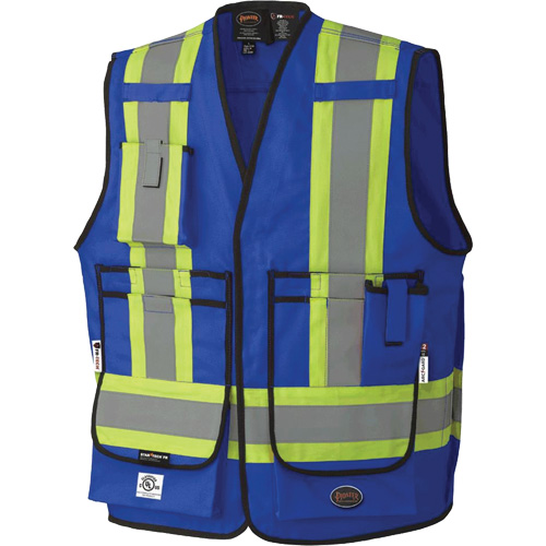7733 Veste d'arpenteur ignifuge et r&eacute;sistant aux arcs &eacute;lectriques FR-Tech, Petit, Bleu royal, 9,7 cal/cm² Pathway Supply LP