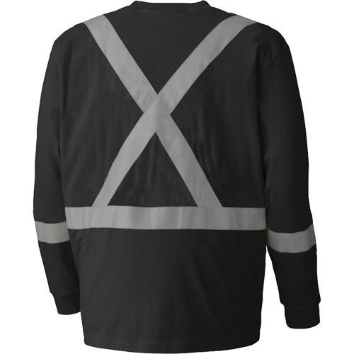 340SFA Chemise de s&eacute;curit&eacute; &agrave; manches longues ignifuge, Petit, Noir Pathway Supply LP