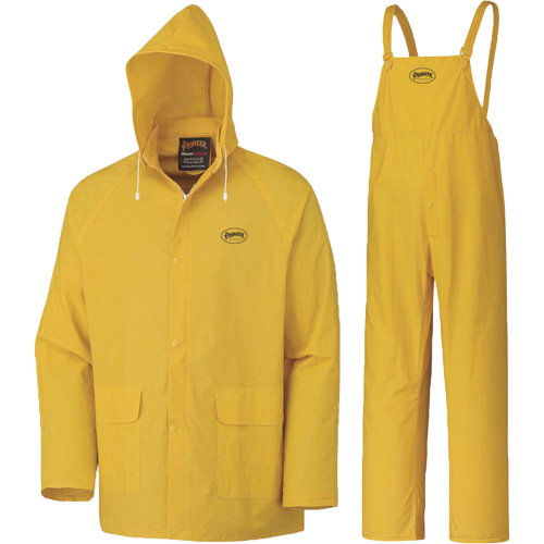 577 3-Piece Rain Suit, Polyester/PVC, 6X-Large, Yellow Pathway Supply LP