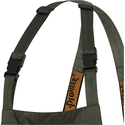 D8120P Nailhead Ripstop Tree Planter Bib Pants, X-Small, Polyester/PVC, Green Pathway Supply LP