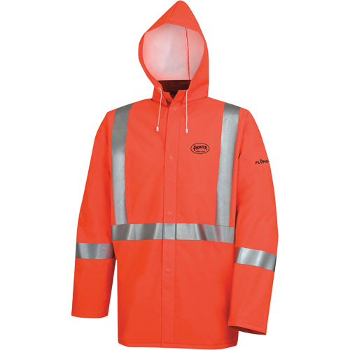 576J Veste de pluie ignifuge haute visibilit&eacute;, Petit, Orange haute visibilit&eacute; Pathway Supply LP
