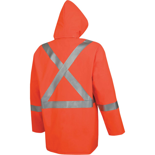 576J Veste de pluie ignifuge haute visibilit&eacute;, Petit, Orange haute visibilit&eacute; Pathway Supply LP