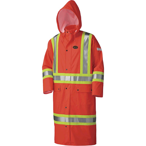 5896 Manteau long imperm&eacute;able et ignifuge, Petit, Orange haute visibilit&eacute; Pathway Supply LP