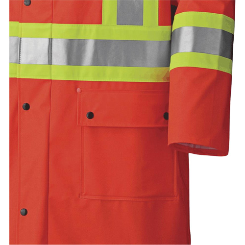5896 Manteau long imperm&eacute;able et ignifuge, Petit, Orange haute visibilit&eacute; Pathway Supply LP