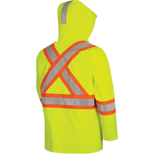 5881 Manteau de pluie ignifuge et protection contre les &eacute;clats d'arc &eacute;lectrique, T-petit, Jaune haute visibilit&eacute;, 10 cal/cm² Pathway Supply LP