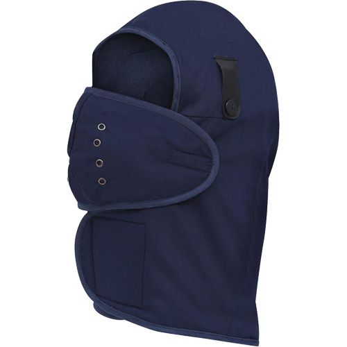 565N Long-Necked Hardhat Liner, Fleece Lining, One Size, Navy Blue Pathway Supply LP