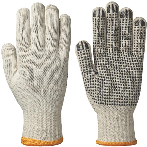 501 Knitted Dotted-Palm Gloves, Poly/Cotton, Small Pathway Supply LP