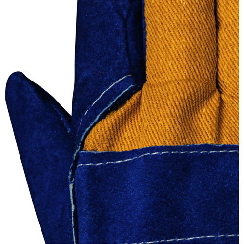 630 Blue Insulated Fitter's Gloves, One Size, Split Cowhide Palm, Boa Inner Lining Pathway Supply LP