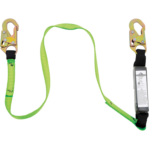 SA-5400-6 Shock Absorbing Lanyard, 6', Snap Hook Center, Snap Hook Leg Ends, Polyester Pathway Supply LP