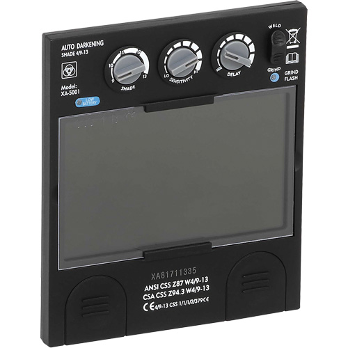 Filtre dobscurcissement automatique large &agrave; intensit&eacute; variable Advantage Plus, 5-1/4" la x 4-1/2" h Champ de vision, Pour utilisation avec S26200 Pathway Supply LP