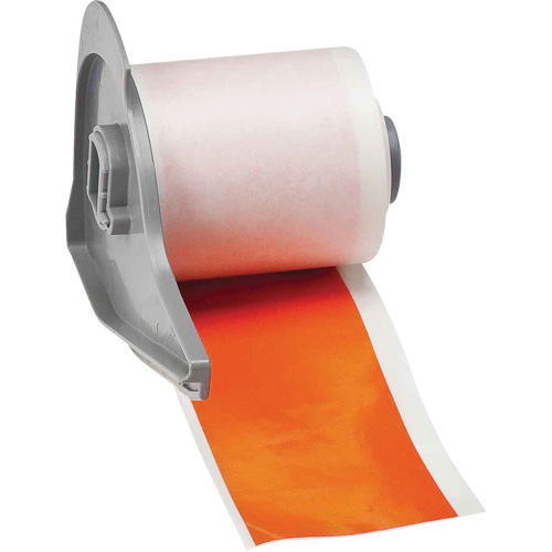 All-Weather Permanent Adhesive Label Tape, Vinyl, Orange, 2" Width Pathway Supply LP