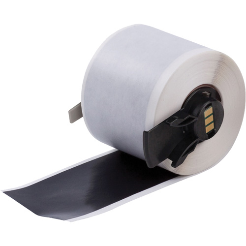 Multi-Purpose Label Tape, Vinyl, Black, 1.9" Width Pathway Supply LP