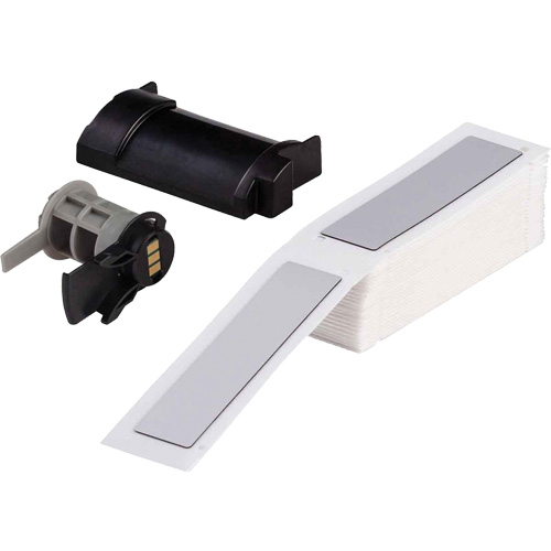 Raised Panel Labels, Polyester, 1" L x 4" H, White Pathway Supply LP