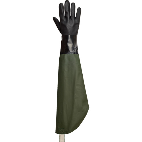 Gants r&eacute;sistants aux produits chimiques Chemstop, PVC, Doublure en Ouat&eacute;e Pathway Supply LP