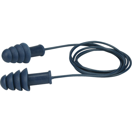 Metal-Detectable Reusable TPR Earplugs, Corded, Bulk - Box, 27 dB NRR, One-Size Pathway Supply LP