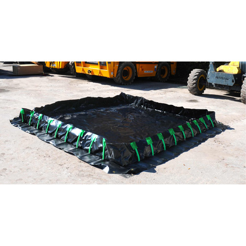 Ultra-Containment Berm&reg;, 269 US gal. Capacity, 6' W x 6' L x 12" H, Stake Wall Pathway Supply LP