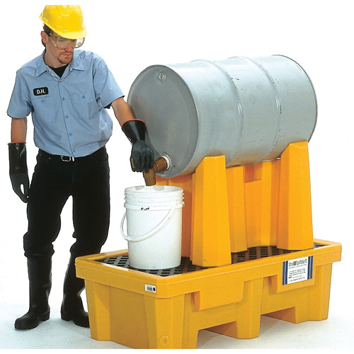 Syst&egrave;me de confinement Ultra-Drum pour 1 baril avec drain, 52" lo x 29" la x 49,5" ha, 750 gal. US Capacit&eacute; Pathway Supply LP