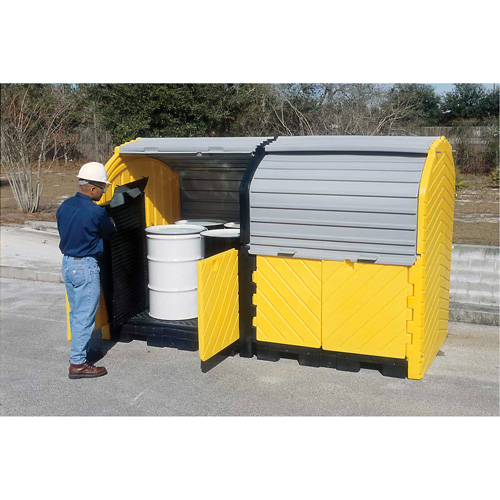 Extender Kit with Drain for Ultra-Hard Top Spill Pallets&reg;, 64" L x 79" W x 62" H, 9000 lbs. Load Capacity Pathway Supply LP