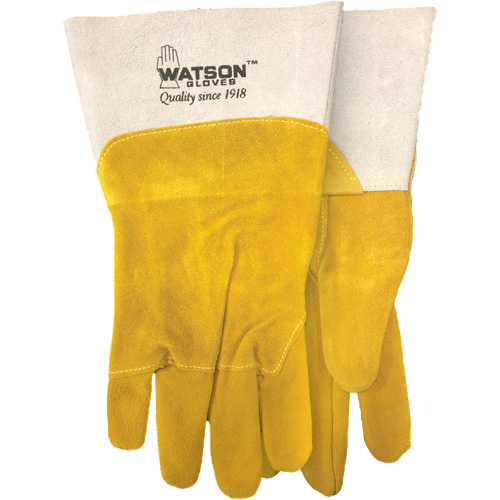 Gants de soudure robustes, Cuir fleur de ch&egrave;vre/Cuir de vache refendu, Taille Moyen Pathway Supply LP