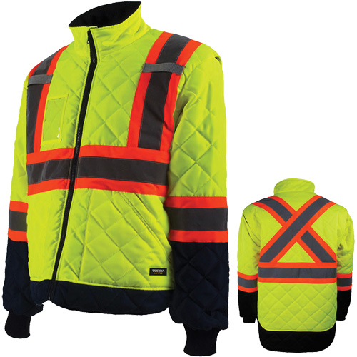 Manteau pour installations frigorifiques, Polyester, Orange haute visibilit&eacute;, 2T-Grand Pathway Supply LP