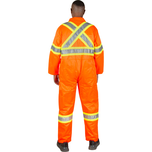 Unlined Safety Coveralls, Small, High Visibility Orange Pathway Supply LP