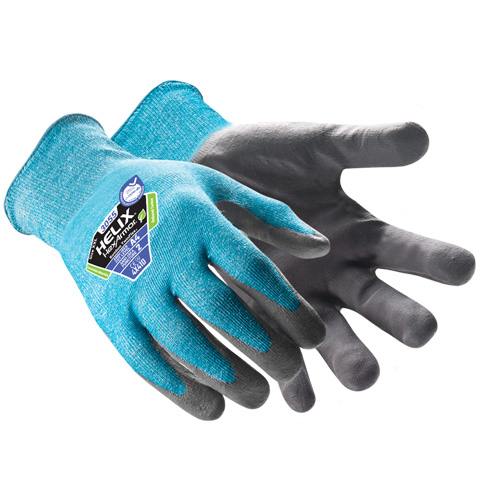 Helix&reg; 3055 Bamboo TwinFlex&reg; Cut-Resistant Gloves, Size 5/2X-Small, 18 Gauge, Nitrile Coated, HPPE/Polyamide Shell, ASTM ANSI Level A4 Pathway Supply LP