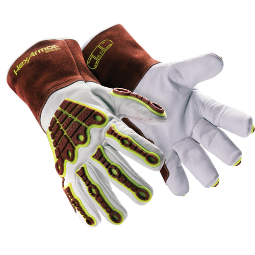 HeatArmor&reg; 5055 Welding Gloves, Grain Goatskin, Size Small/7 Pathway Supply LP