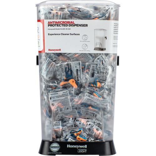 Distributeur de bouchons doreille filaires HL400 AM avec boîte de bouchons doreille LT-30 Pathway Supply LP