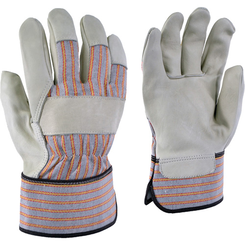 Gants de travail ray&eacute;s 24-61, T-petit, Paume en Cuir fleur de vache Pathway Supply LP