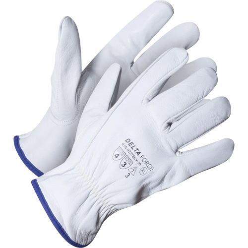 Gant de chauffeur Delta Force, 7/Petit, Paume en Cuir fleur de ch&egrave;vre, Kevlar Pathway Supply LP