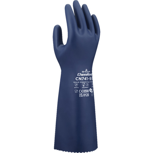 CN741 Chemical-Resistant Gloves, Size Small/7, 15" L, Nitrile, 15-mil Pathway Supply LP