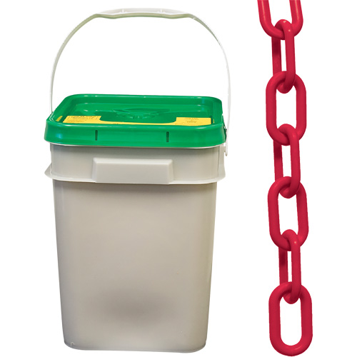 Heavy-Duty Plastic Safety Chain, Red Pathway Supply LP