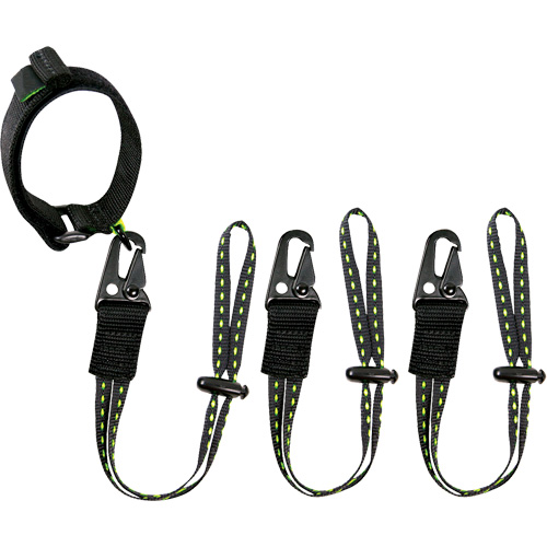 GearLink Wrist Lanyard with Interchangeable Ends, Fixed Length, Hook & Loop/Loop Pathway Supply LP