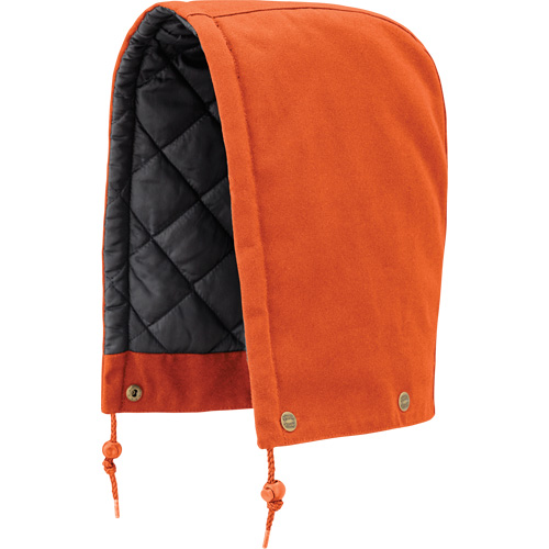 539 Hood for Quilted Safety Parka, Bomber or Coverall, Orange, Cotton Pathway Supply LP