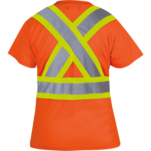 6948 T-shirt de s&eacute;curit&eacute; en il-de-perdrix pour femme, Polyester, T-petit, Orange haute visibilit&eacute; Pathway Supply LP